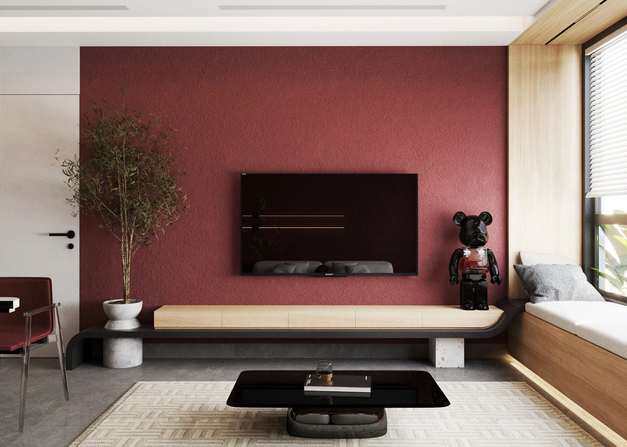 Vray Living Room - Dining Room Download SketchUp Models Modern Free ID 218000206 (Ty Nguyen)