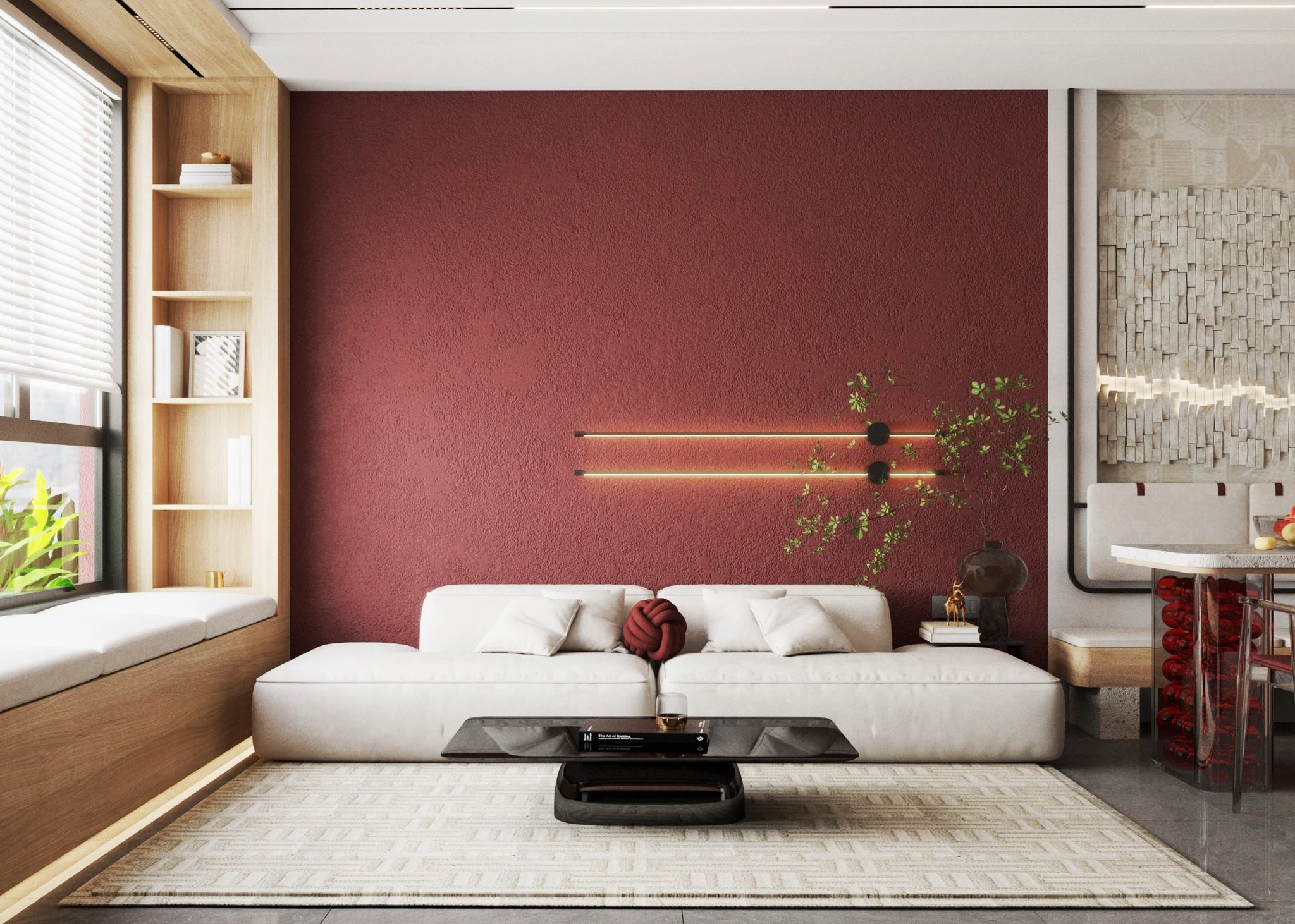 Vray Living Room - Dining Room Download SketchUp Models Modern Free ID 218000206 (Ty Nguyen)