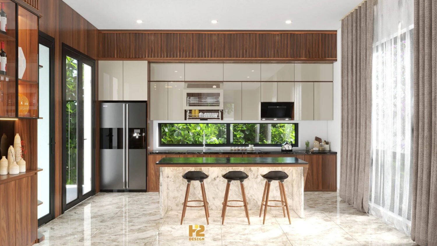 Vray Living Room - Dining Room Free SketchUp Models Download Modern ID 218000158 (Nguyen Hai)