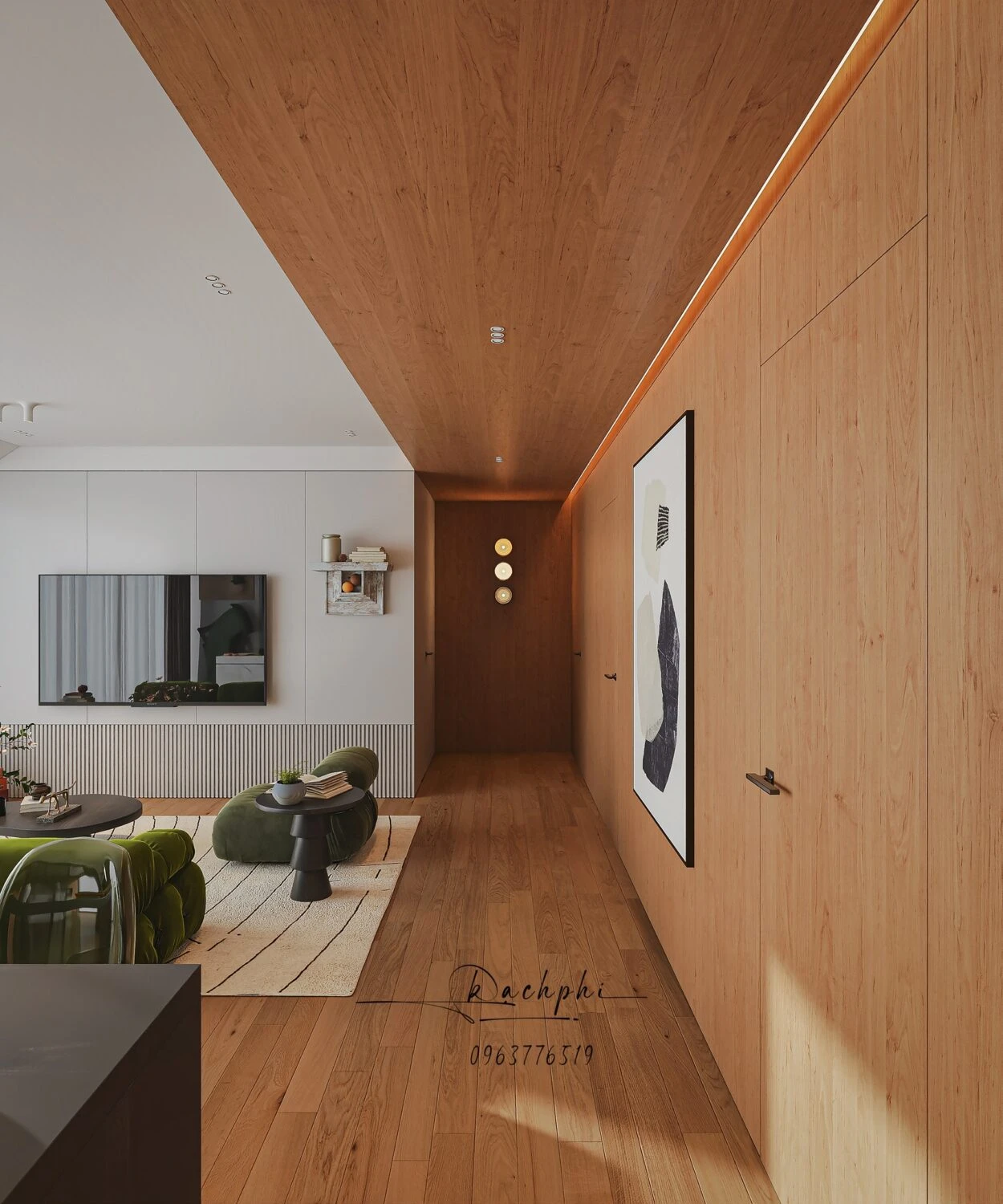 Vray Living Room - Dining Room Free SketchUp Models Download Modern ID 218000188 (Phi Bach)