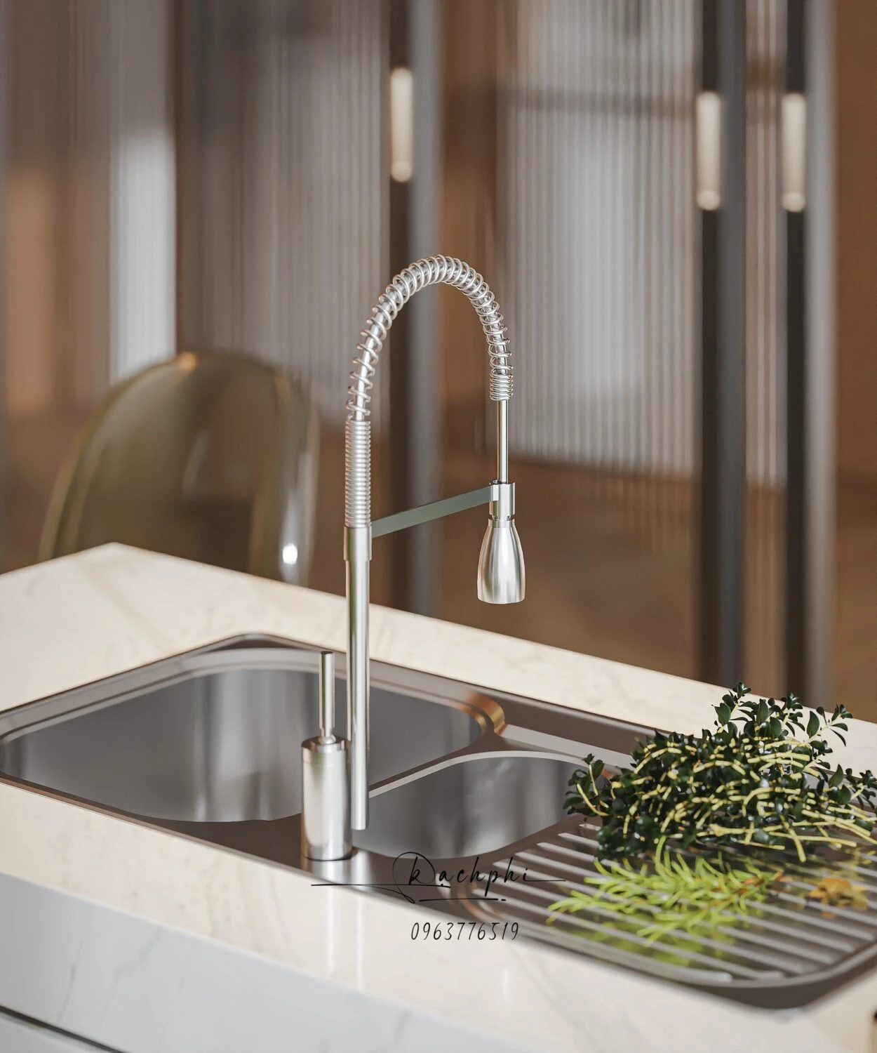 Vray Living Room - Dining Room Free SketchUp Models Download Modern ID 218000188 (Phi Bach)