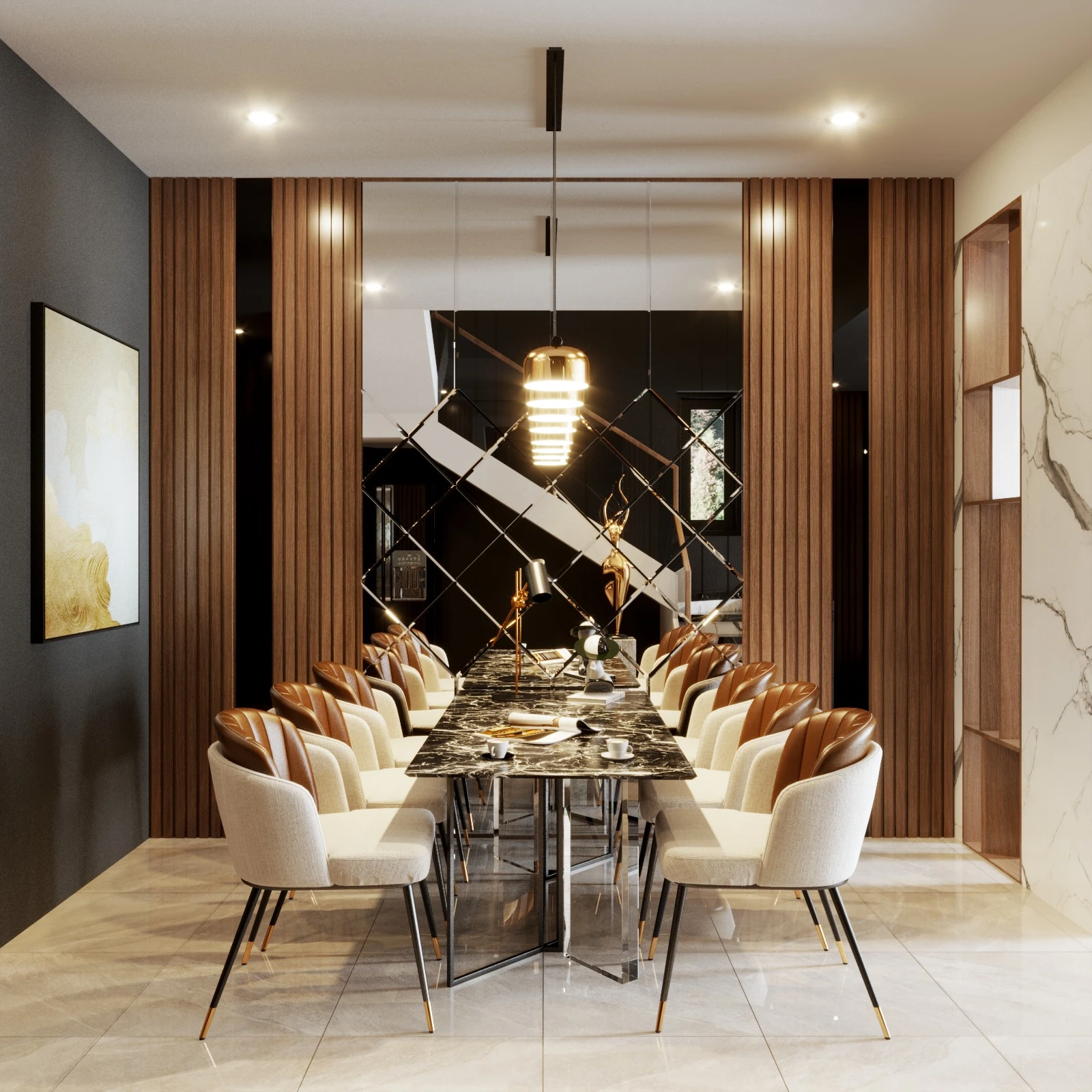 SketchUp Free Vray Living Room - Dining Room Free SketchUp Models Modern Download ID 218000122 (Huy Dang)