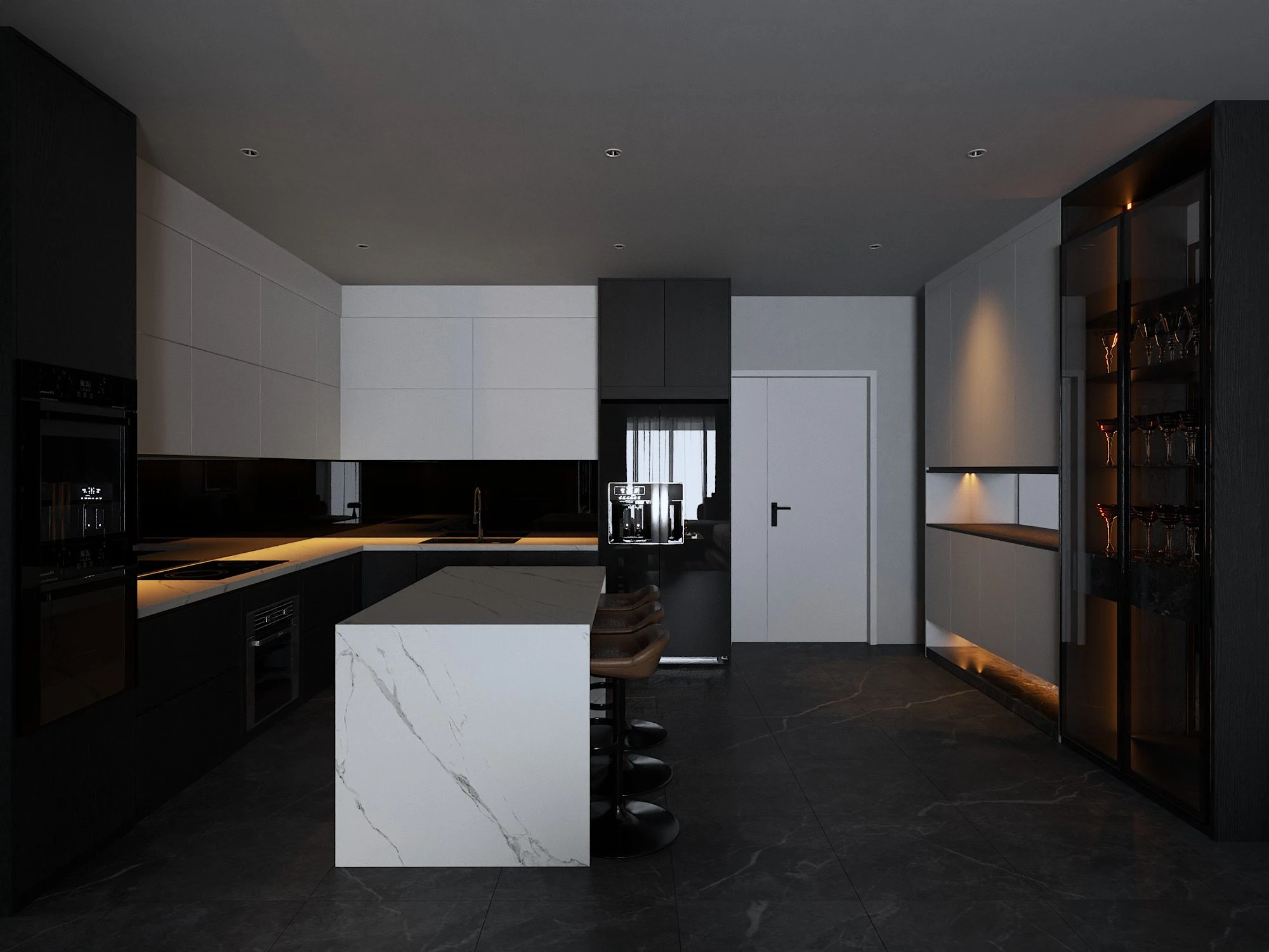 Vray Living Room - Dining Room Free SketchUp Models Modern Download ID 218000212 (Thanh Long)