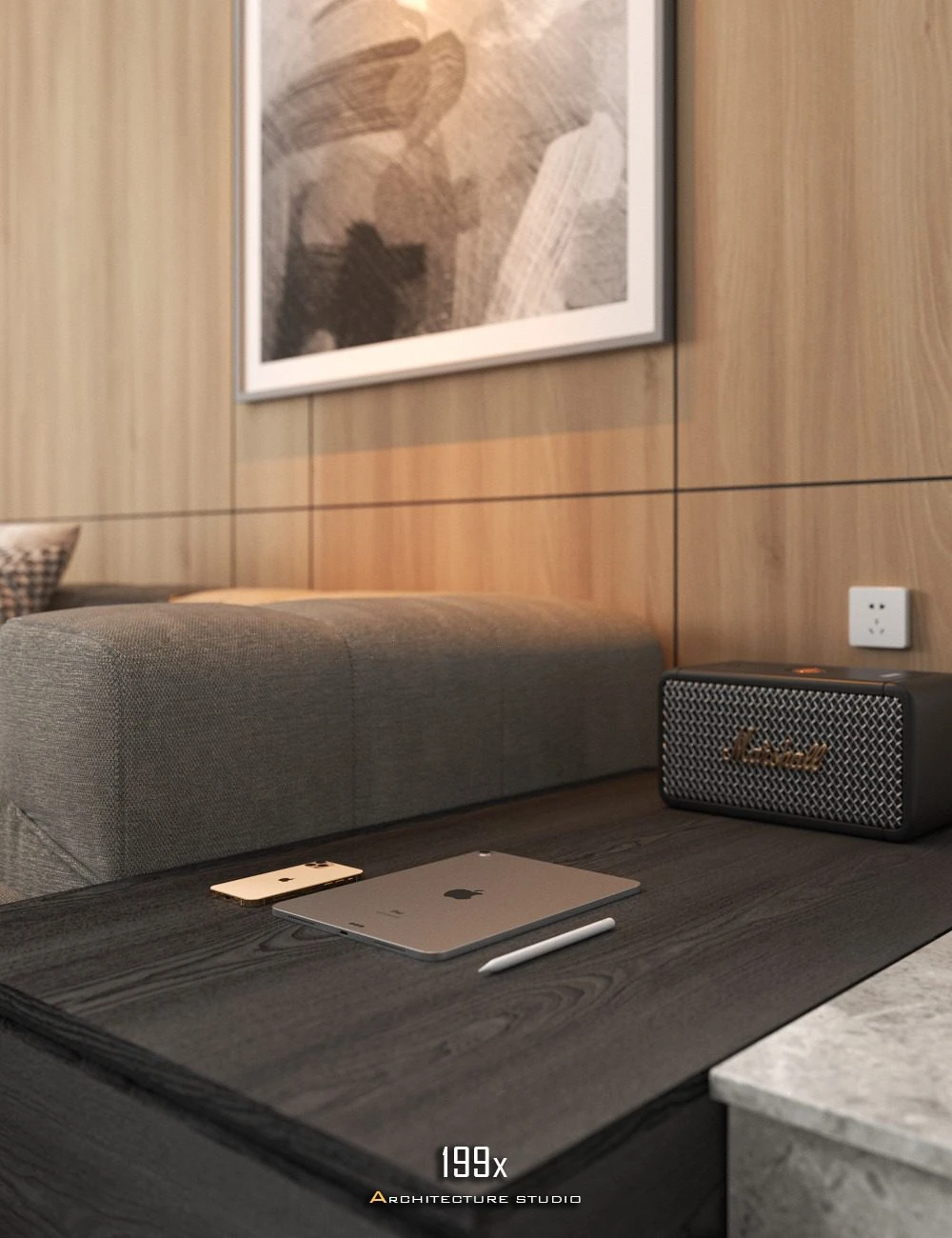 Vray Living Room - Dining Room SketchUp Free Model Modern Download ID 218000194 (My Hong Vu)