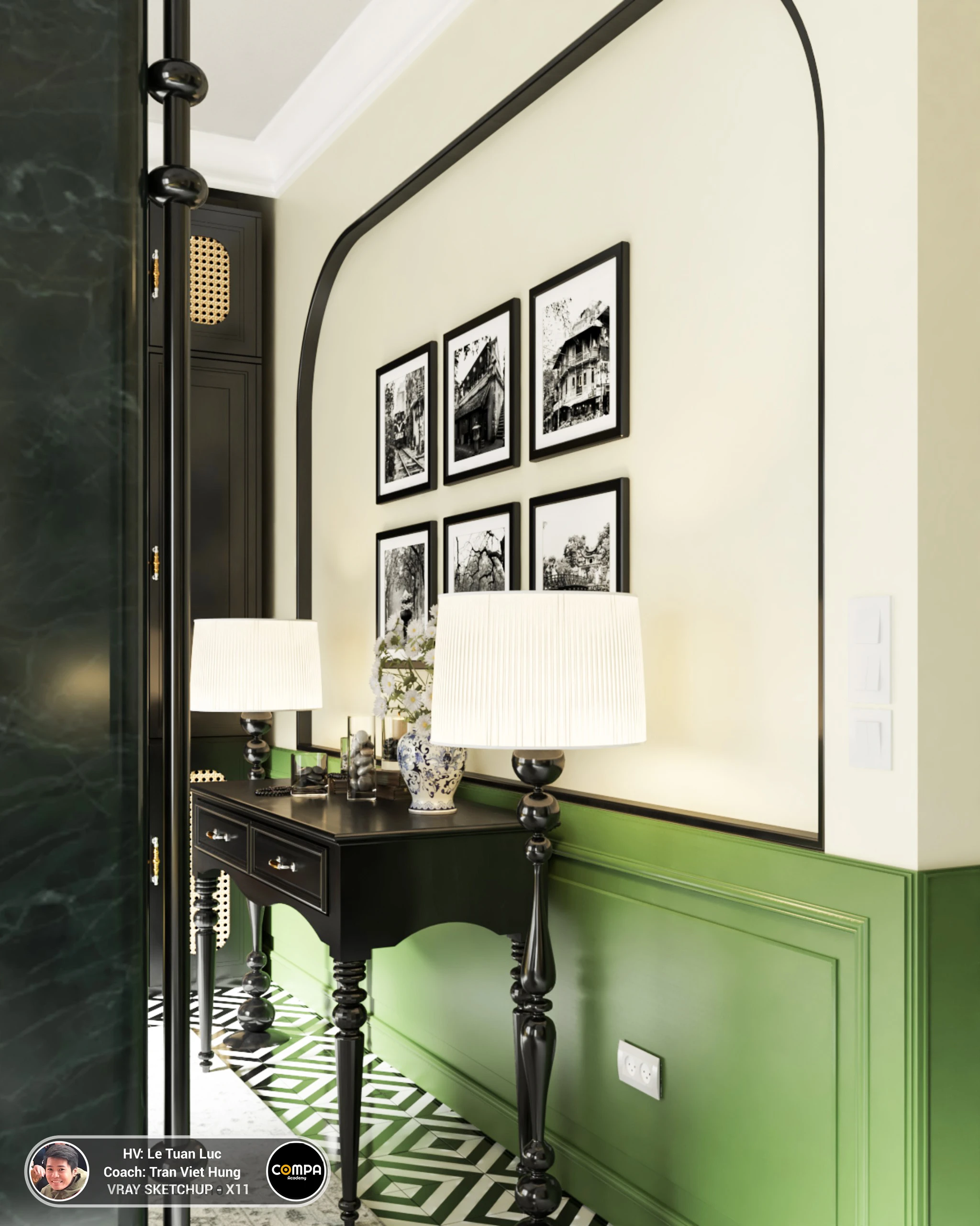 Vray Living Room Free Sketchup Models Download Indochine ID 100000261 (Tran Viet Hung)