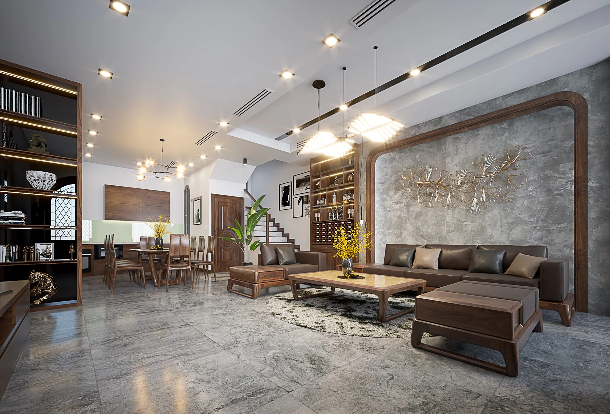 SketchUp Free Vray Living Room Sketchup Scene Download Modern Free ID 100000219 (Dong Kien)